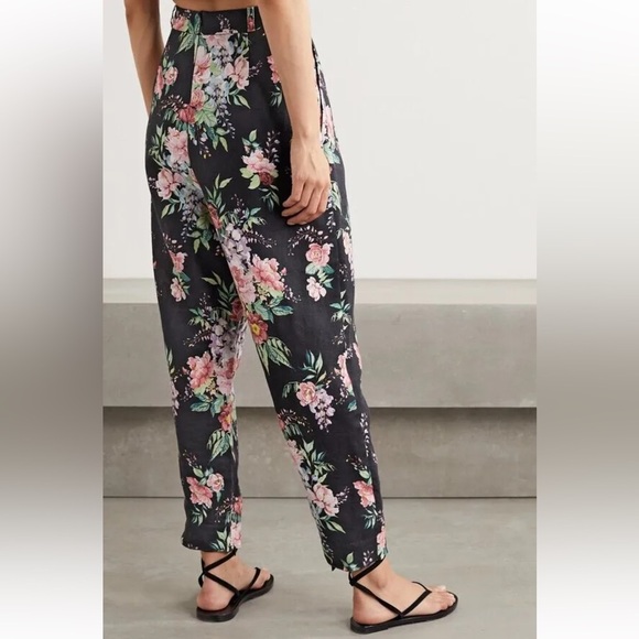ZIMMERMANN Bellitude Tuck Floral-Print Linen Set Zimmermann Size 0 - Picture 4 of 16